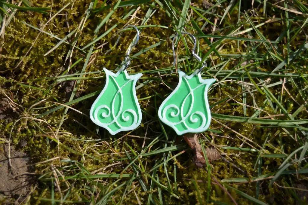 cercei Zöld Tulipán