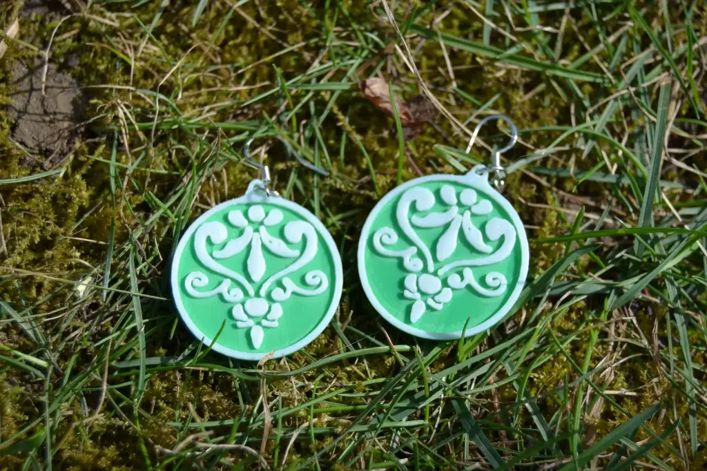 Matyó Fülbevaló (zöld)